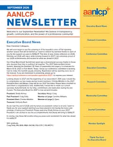 AANLCP September 2026 Newsletter